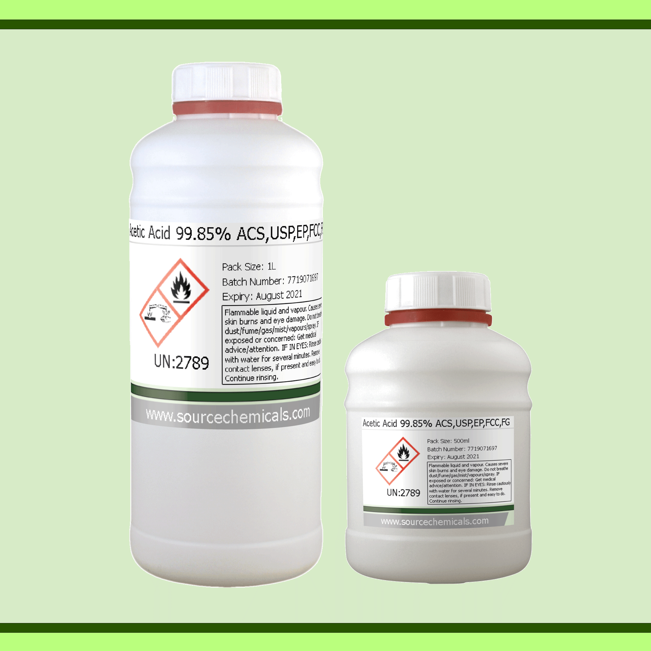 Acetic Acid 99.85% ACS,USP,EP,FCC,FG