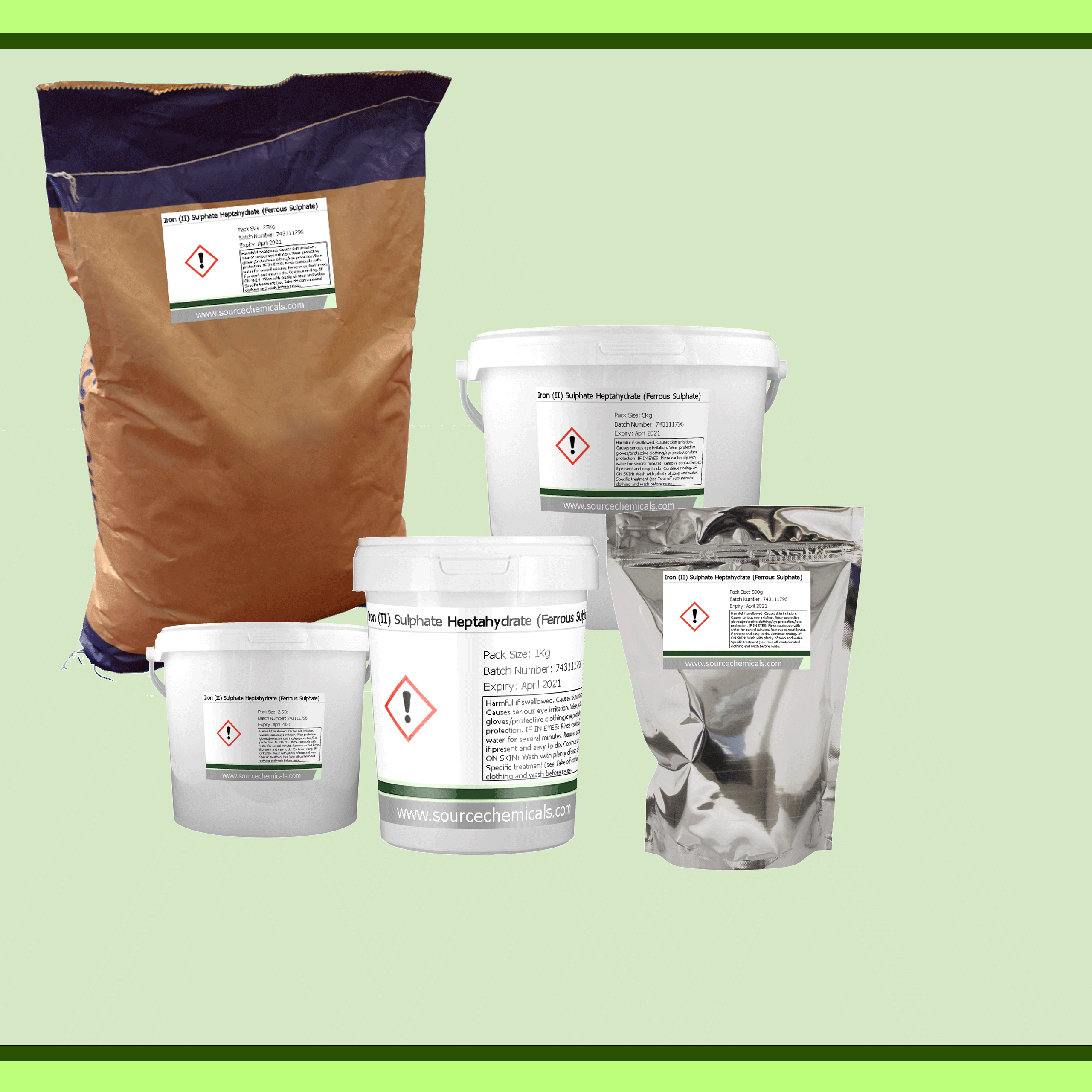 Iron (II) Sulphate Heptahydrate (Ferrous Sulphate)