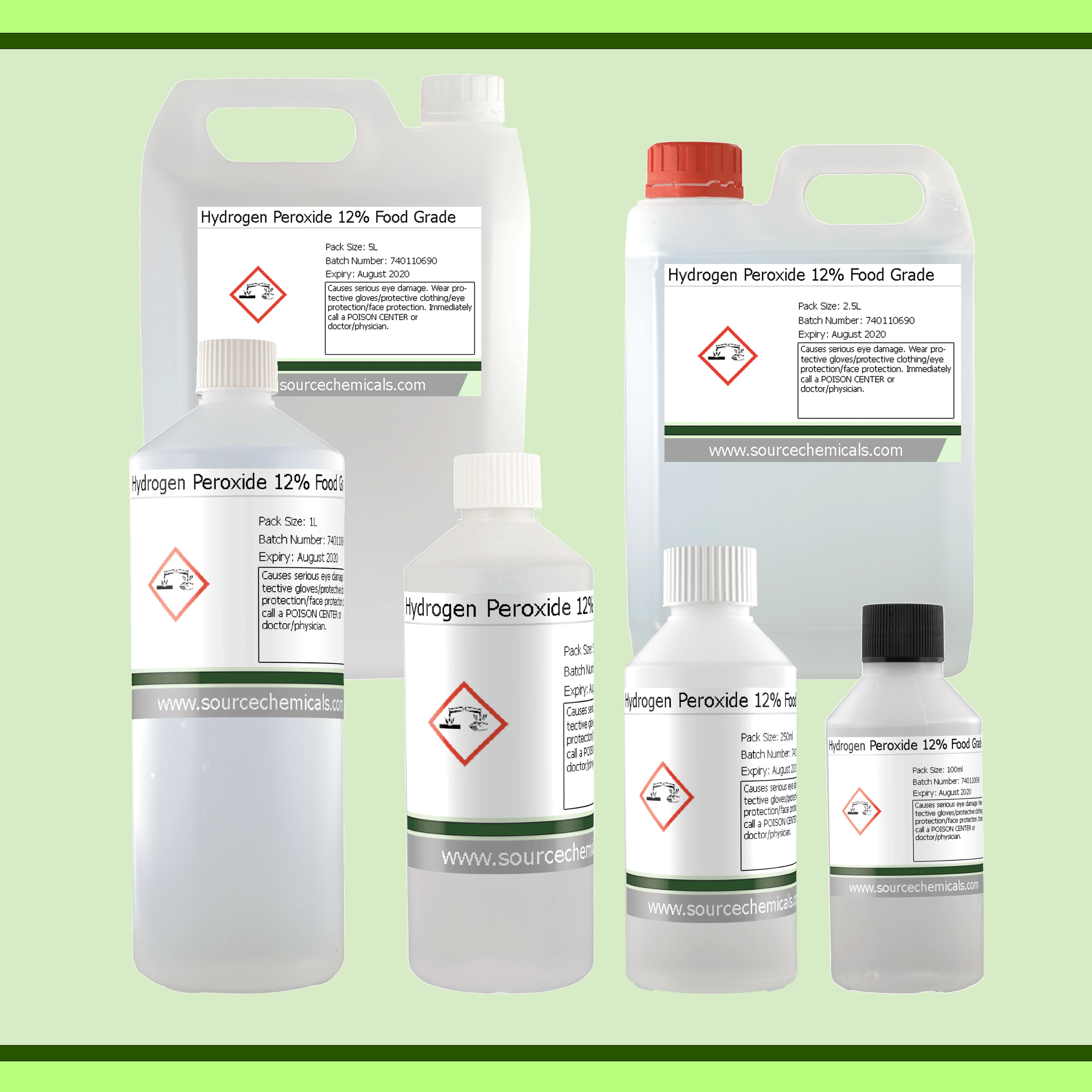 Hydrogen Peroxide 12% Food Grade